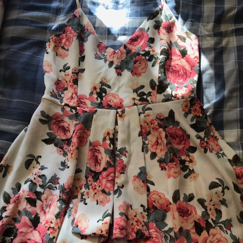 Floral romper dress